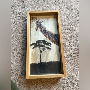 Giraffe and Tree Wall Art